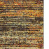 2' X 8' Gold And Slate Abstract Runner Rug